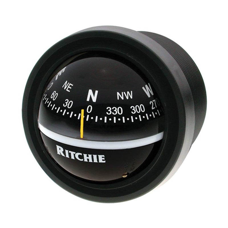 Ritchie Navigation V-57.2 Explorer Compass - Dash Mount, Black with Black Dial, one Size - Image 1